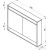 Ravak MC STEP 1000 100x74x15 cm-es tükrös szekrény LED világítással, kapcsoló nélkül,fehér X000001421