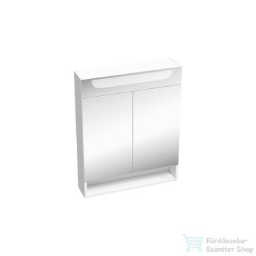   Ravak MC CLASSIC II 600 60x76x14 cm-es tükrös szekrény LED világítással, kapcsoló nélkül,fehér X000001469