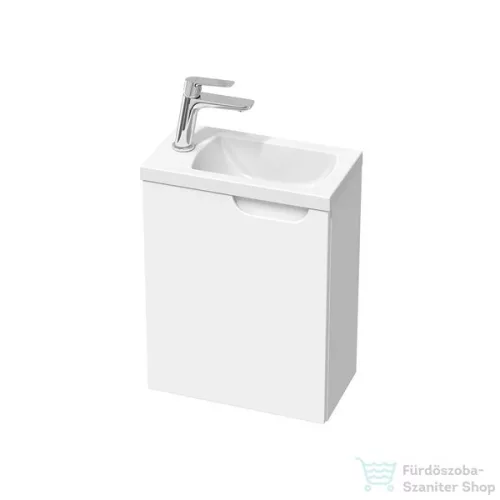 Ravak SD CLASSIC II 400 L 40x22 cm-es 1 ajtós balos szekrény Classic II 400 mosdóhoz,fényes fehér X000001484