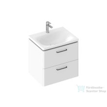   Ravak SD BALANCE II 50 cm-es 2 fiókós szekrény, fehér, fekete foganytúval X000001813SETB