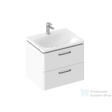   Ravak SD BALANCE II 60 cm-es 2 fiókós szekrény, fehér, fekete foganytúval X000001814SETB