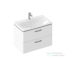   Ravak SD BALANCE II 80 cm-es 2 fiókós szekrény, fehér, fekete foganytúval X000001815SETB