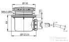 Ravak PROFESSIONAL 90 zuhanytálca szifon, króm X01309
