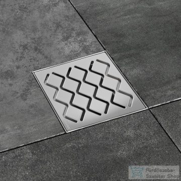   Ravak SN501 105x105/50 padlóösszefolyó, rozsdamentes acél X01435