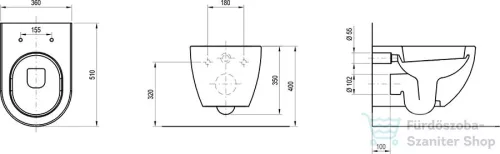 Ravak Uni Chrome Rim függesztett WC X01516