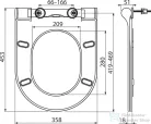 Ravak Uni Chrome Slim WC ülőke - fehér X01550