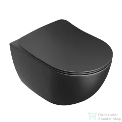   Ravak UNI CHROME Rimoff öblítőperem nélküli fali wc,fekete X01794