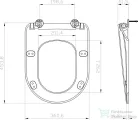 Ravak UNI CHROME Flat lecsapódásgátlós wc ülőke,fekete X01795