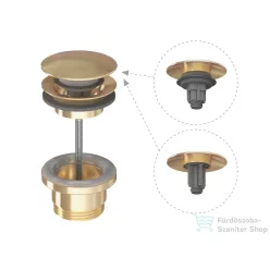 Ravak Click-Clack/fix mosdólefolyó, Gold Brushed  X03051