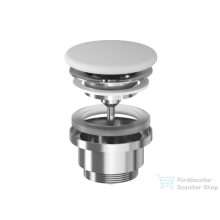   Ravak Flat mosdólefolyó kerámia fedéllel - fix,  Smoke Grey X03071