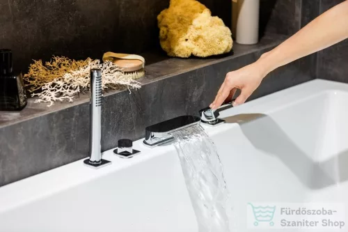 Ravak CHROME Kádperemre szerelhető vízesés csaptelep, 025.00 króm X070073