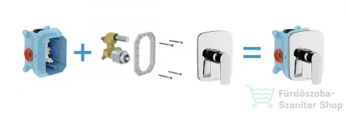 Ravak Classic CL 066.00 falba süllyesztett csaptelep váltó nélkül, R-boxhoz X070089