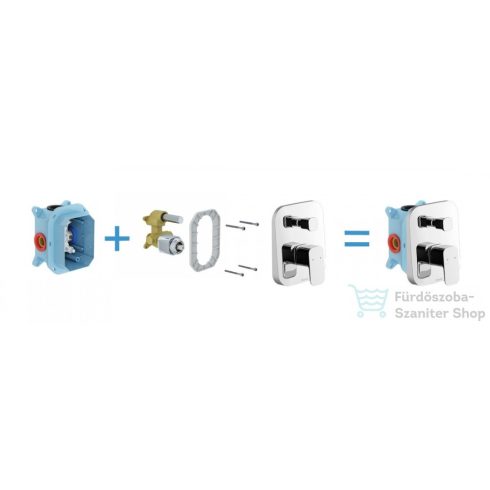Ravak 10° Free falba süllyesztett csaptelep váltóval, R-boxhoz TD F 065.00  X070136