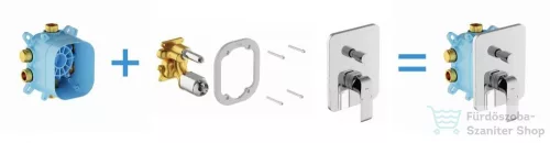 Ravak R-box Vari alaptest süllyesztett csaptelepekhez, RB 072.50 (KIZÁRÓLAG Flat termékcsaládhoz)  RB 072.50   X070139