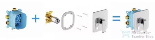 Ravak R-box Vari alaptest süllyesztett csaptelepekhez, RB 072.50 (KIZÁRÓLAG Flat termékcsaládhoz)  RB 072.50   X070139
