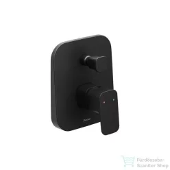   Ravak 10° Free black fekete falba süllyesztett csaptelep váltóval, belső egységgel TD F 061.20  X070156