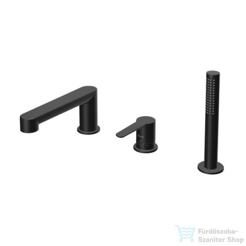 Ravak PURI Black PU 026.20 három üléses fürdőkád csaptelep, matt fekete X070186