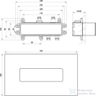 Ravak R-Box 07D.50 Horizontal alaptest falsík alatti csaptelephez,X070233