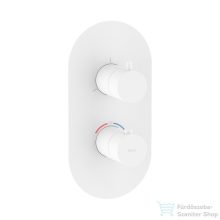   Ravak Espirit három utas falsík alatti termosztátos kád/zuhany csaptelep belső egység nélkül,White velvet X070252