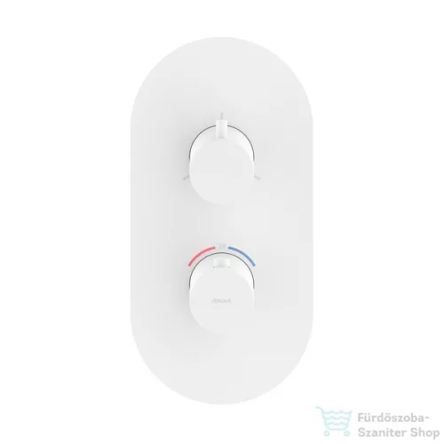 Ravak Espirit három utas falsík alatti termosztátos kád/zuhany csaptelep belső egység nélkül,White velvet X070252