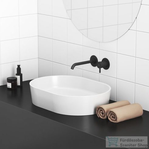 Ravak Espirit ES 019.20BLM falsík alatti mosdó csaptelep leeresztő és belső egység nélkül,Matt fkete X070278