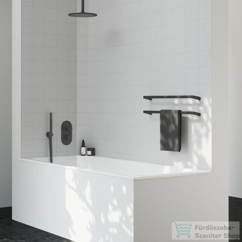 Ravak Espirit három utas falsík alatti kád/zuhany csaptelep belső egység nélkül,Black matt X070283