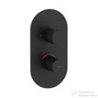 Ravak Espirit falsík alatti termosztátos kád/zuhanycsaptelep,Black matt X070286