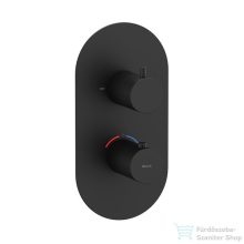   Ravak Espirit falsík alatti termosztátos kád/zuhanycsaptelep,Black matt X070286