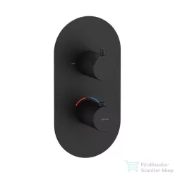   Ravak Espirit falsík alatti termosztátos kád/zuhanycsaptelep,Black matt X070286