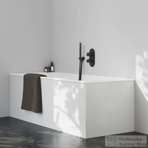 Ravak Espirit falsík alatti termosztátos kád/zuhanycsaptelep,Black matt X070286