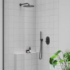 Ravak Espirit falsík alatti kád /zuhany csaptelep belső egység nélkül,Black matt X070288