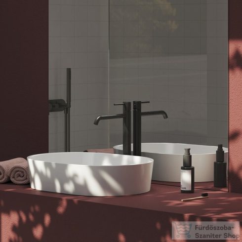 Ravak Espirit 340 ES 015.20GB magasított mosdó csaptelep leeresztő nélkül,Graphite brushed X070311