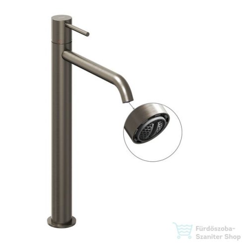 Ravak Espirit 340 ES 015.20GB magasított mosdó csaptelep leeresztő nélkül,Graphite brushed X070311