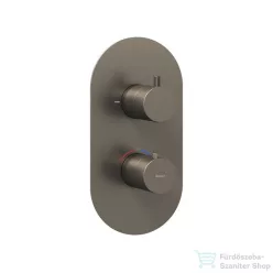   Ravak Espirit falsík alatti termosztátos kád/zuhanycsaptelep,Graphite brushed X070323