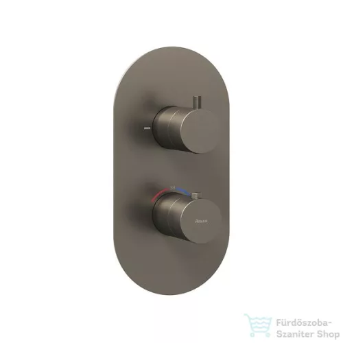 Ravak Espirit falsík alatti termosztátos kád/zuhanycsaptelep,Graphite brushed X070323