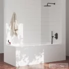 Ravak Espirit három utas falsík alatti termosztátos kád/zuhany csaptelep belső egység nélkül,Graphite brushed X070326