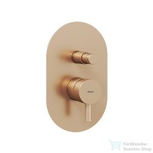   Ravak Espirit falsík alatti kád /zuhany csaptelep belső egységgel,Rose gold brushed X070358