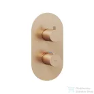 Ravak Espirit falsík alatti termosztátos kád/zuhanycsaptelep,Rose gold brushed X070360