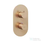 Ravak Espirit három utas falsík alatti termosztátos kád/zuhany csaptelep belső egység nélkül,Rose gold brushed X070363
