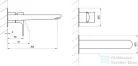Ravak Eleganta falsík alatti mosdó csaptelep leeresztő és belső egység nélkül,rose gold brushed X070366
