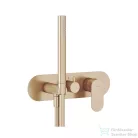 Ravak Eleganta három utas falsík alatti kád/zuhany csaptelep kézi zuhanyszettel,belső egység nélkül,Rose gold brushed X070370