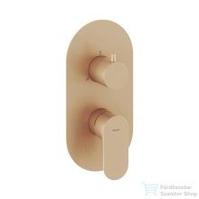   Ravak Eleganta három utas falsík alatti kád/zuhany csaptelep belső egység nélkül,Rose gold brushed X070371