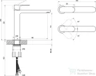 Ravak Eleganta 220 magasított mosdó csaptelep leeresztő nélkül,króm X070384