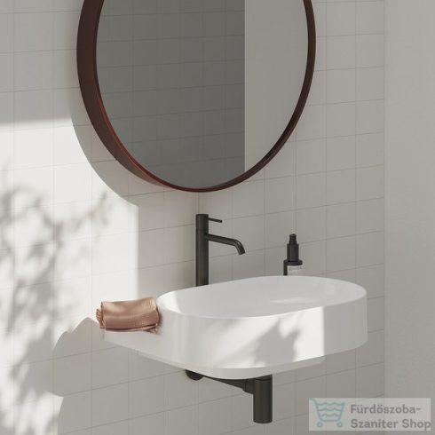 Ravak Espirit 250 ES 014.20GB magasított mosdó csaptelep leeresztő nélkül,Graphite brushed X070391