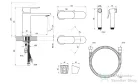 Ravak Chrome II mosdócsaptelep bidézuhannyal, leeresztő nélkül, króm X070450