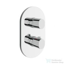   Ravak Chrome II  falsík alatti kád/zuhany csaptelep belső egység nélkül három utas, króm X070457