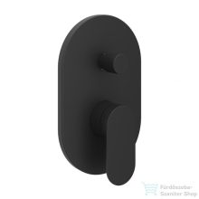   Ravak Chrome II  falsík alatti kád/zuhany csaptelep belső egység nélkül, kétutas, fekete X070466