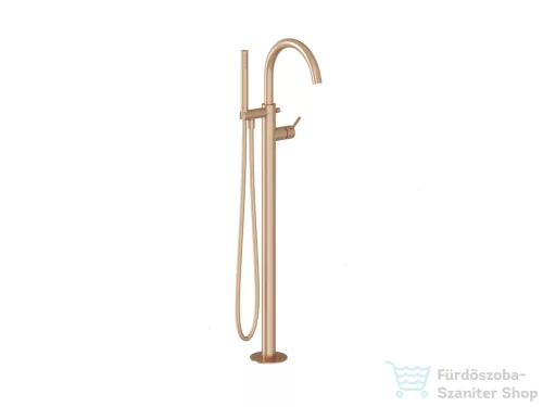 Ravak Espirit szabadonálló kádcsaptelep zuhanyszettel, Rose Gold brushed X070503