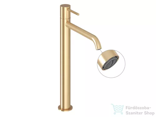 Ravak Espirit 340 ES 015.60RGB magasított mosdó csaptelep leeresztő nélkül,Gold brushed X070598