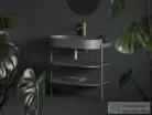 Ravak Espirit 340 ES 015.60RGB magasított mosdó csaptelep leeresztő nélkül,Gold brushed X070598
